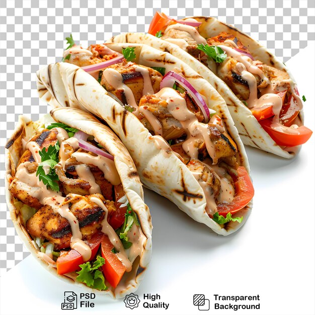 PSD une photo d'un tacos avec une image d'une tacos dessus