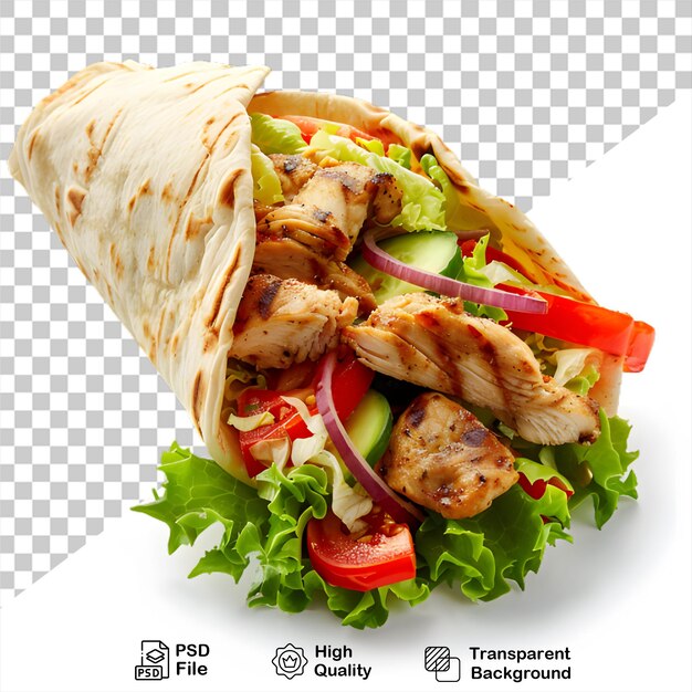 PSD une photo d'un tacos avec une image d'une tacos dessus