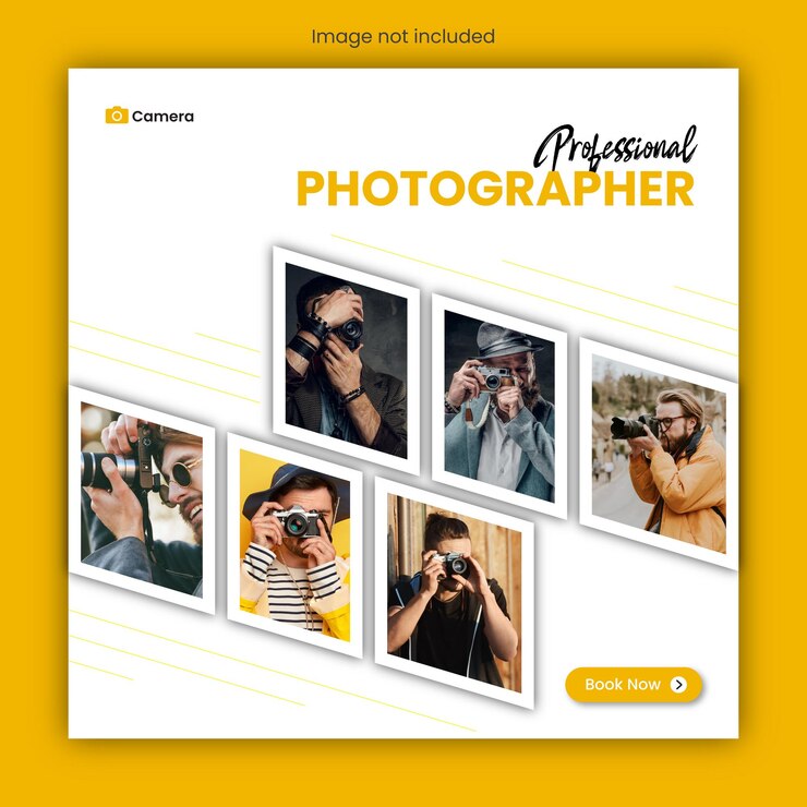 Photography social media post design template