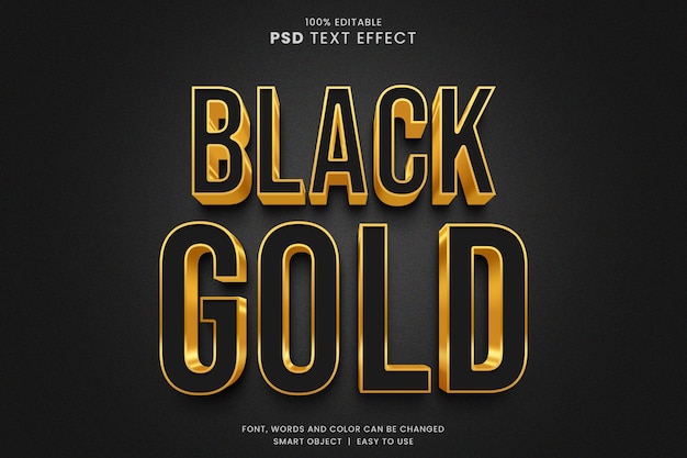 Photoshop 3d Texteffekte Schwarzgold