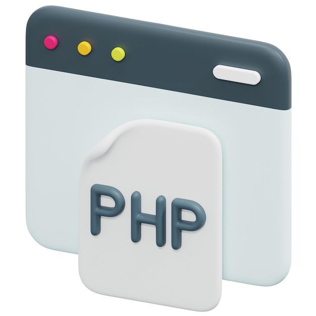 PSD php 3d-rendersymbolillustration