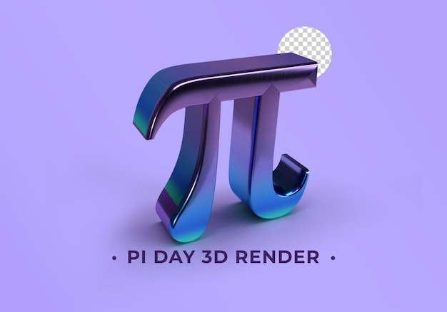 Pi giorno rendering 3d