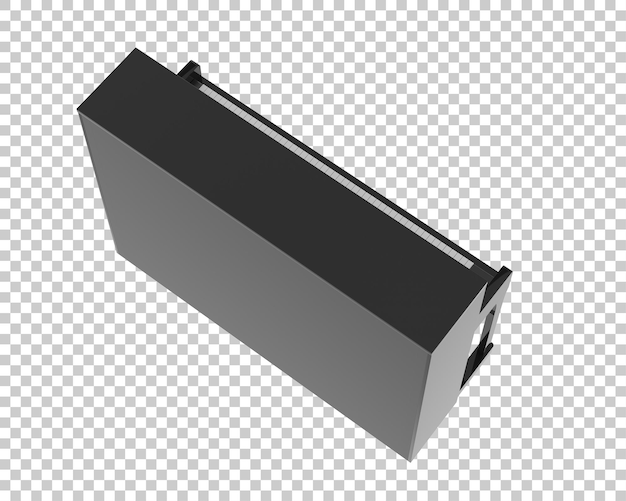 Piano aislado sobre fondo transparente ilustración de renderizado 3d