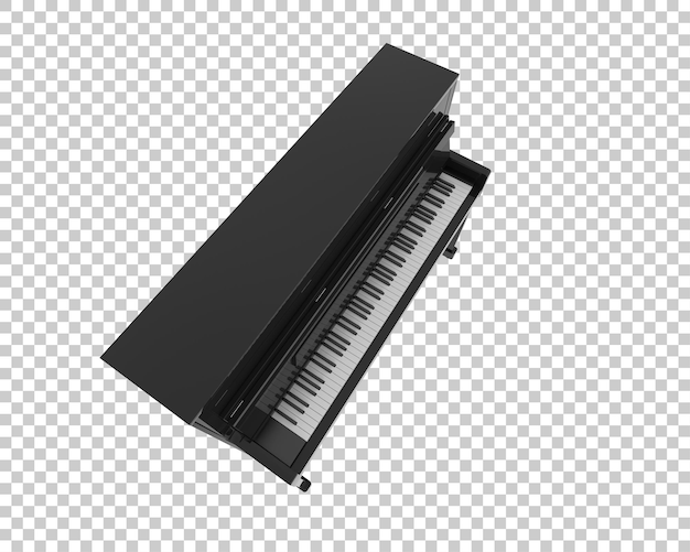 Piano aislado sobre fondo transparente ilustración de renderizado 3d