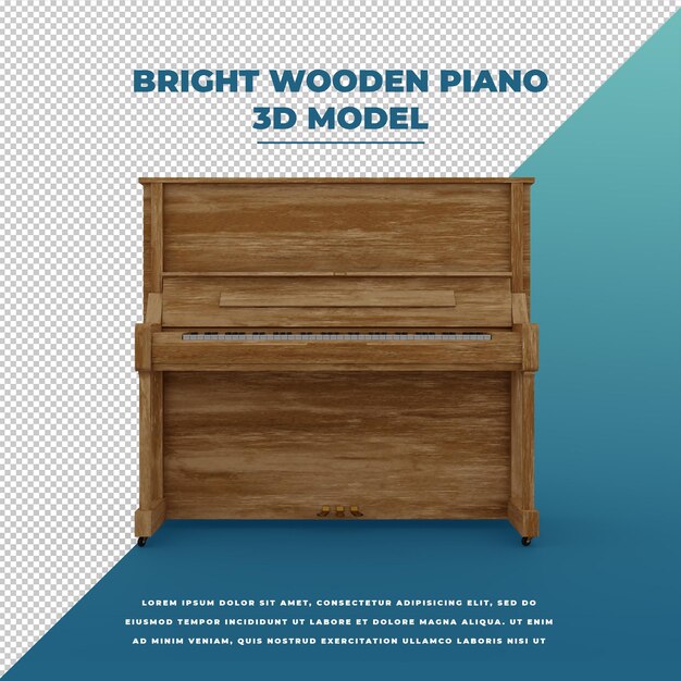 Piano En Bois Brillant