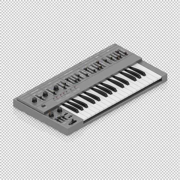 piano electrónico isométrico