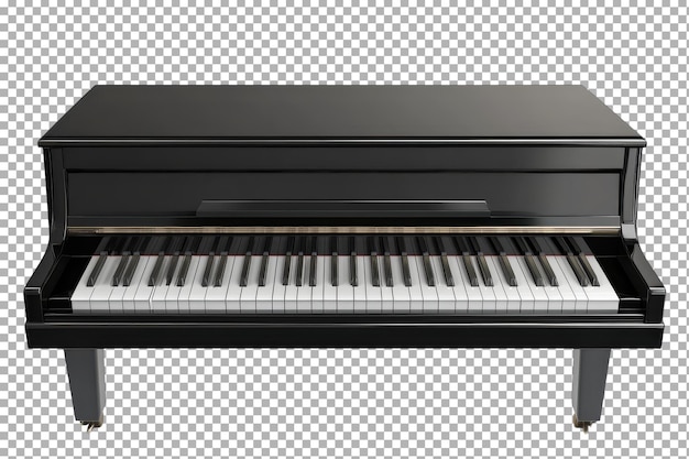 Piano elétrico moderno isolado em fundo transparente