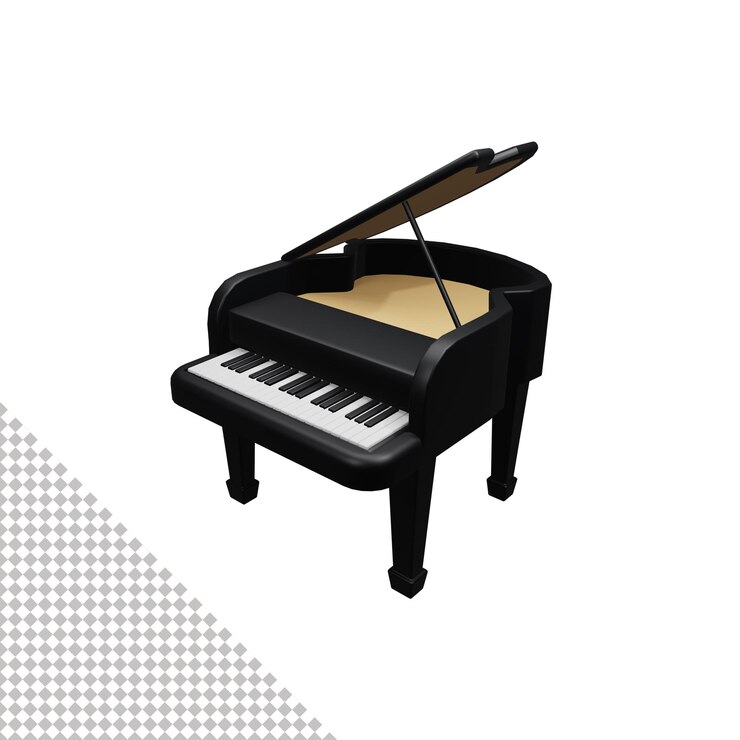 PSD piano ícone 3d