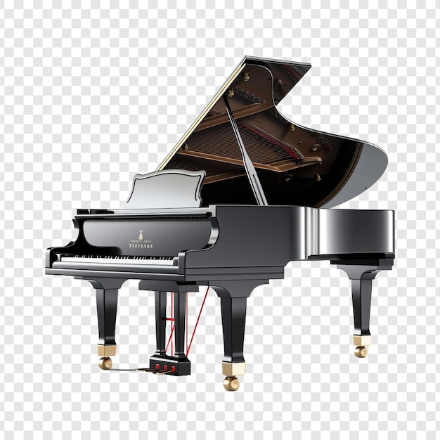 PSD piano isolado em fundo transparente