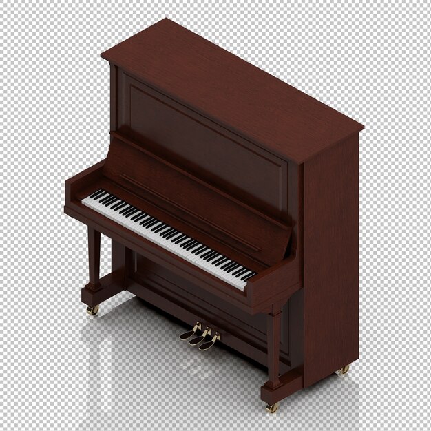 Piano isométrico clásico