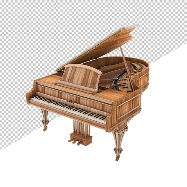 PSD un piano avec le mot grand dessus