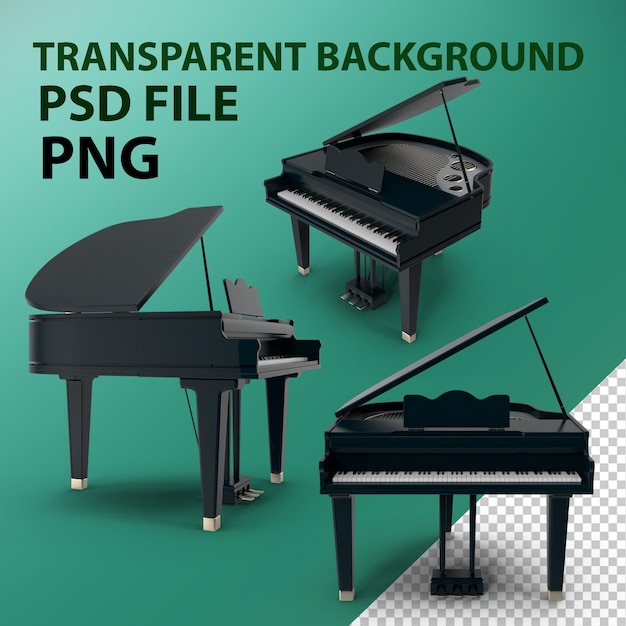Piano PNG (en inglés)