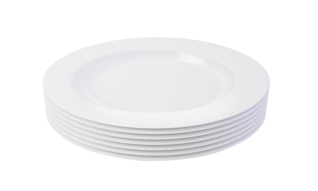 Piastra di ceramica per stoviglie con sfondo trasparente