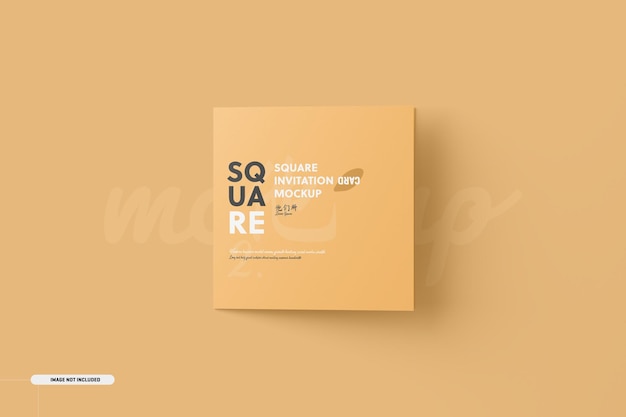 Piazza Bifold Invitation Card Mockup