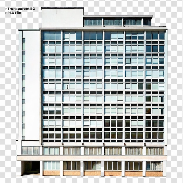 Piazza dell'edificio di lusso isolata su uno sfondo trasparente