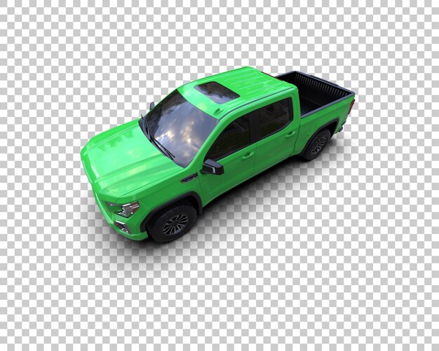 Pickup-LKW isoliert auf dem Hintergrund 3D-Rendering-Illustration