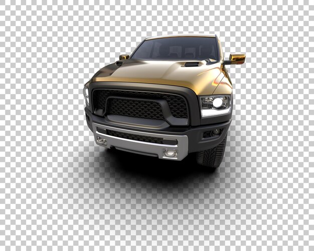 Pickup-LKW isoliert auf dem Hintergrund 3D-Rendering-Illustration