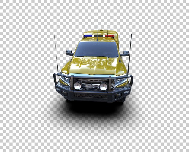 Pickup-LKW isoliert auf dem Hintergrund 3D-Rendering-Illustration