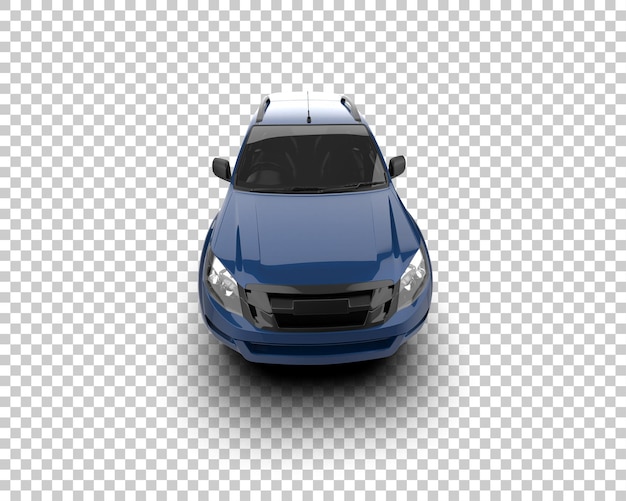 Pickup-LKW isoliert auf dem Hintergrund 3D-Rendering-Illustration