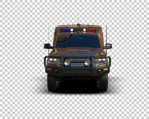Pickup-LKW isoliert auf dem Hintergrund 3D-Rendering-Illustration