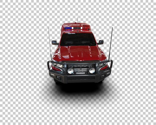 Pickup-LKW isoliert auf dem Hintergrund 3D-Rendering-Illustration
