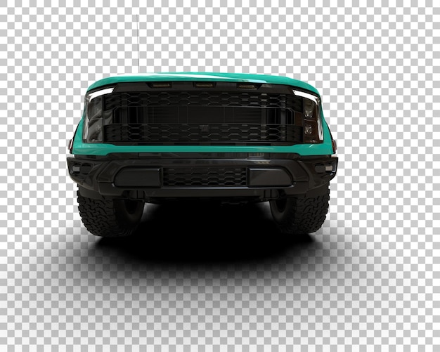 Pickup-LKW isoliert auf dem Hintergrund 3D-Rendering-Illustration