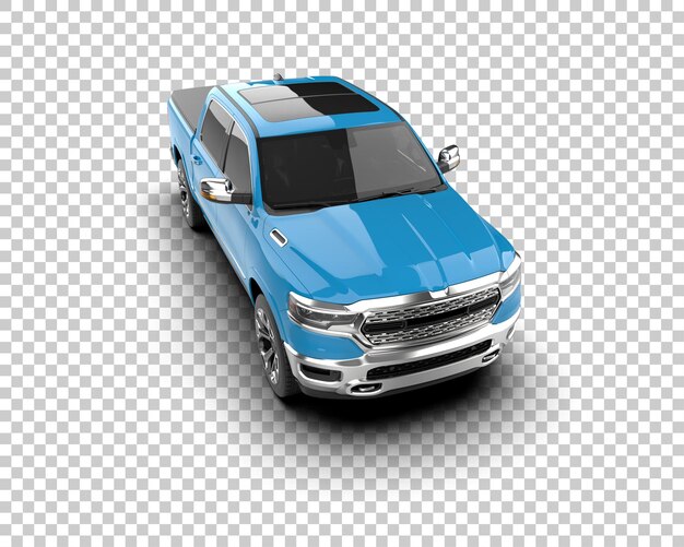 Pickup-LKW isoliert auf dem Hintergrund 3D-Rendering-Illustration