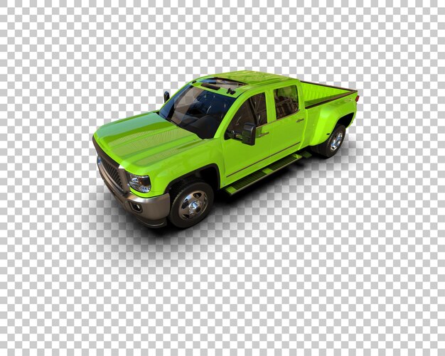 Pickup-LKW isoliert auf dem Hintergrund 3D-Rendering-Illustration
