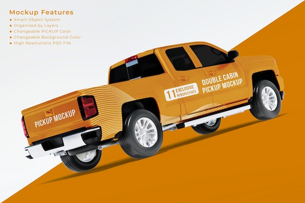 Pickup-truck-psd-modell