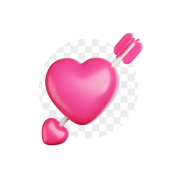 PSD pico de amor de cupido em 3d