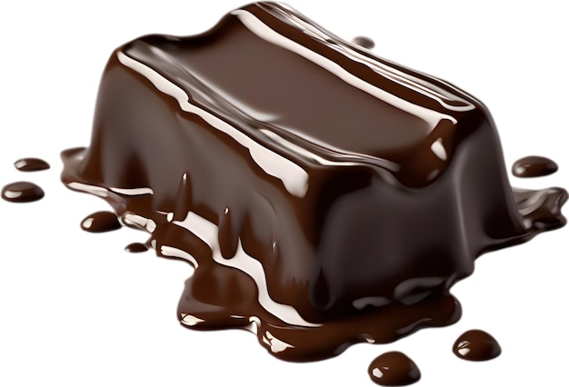 PSD picture of deliciouslooking melted chocolate