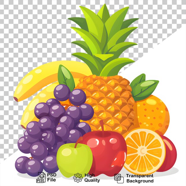 PSD a picture of a fruit that is on a transparent background with png file