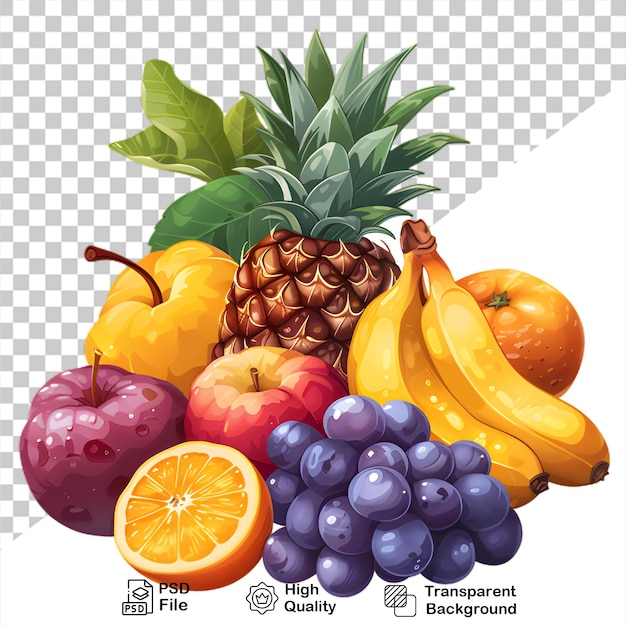 PSD a picture of a fruit that is on a transparent background with png file