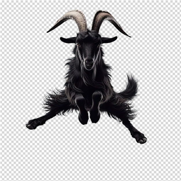 PSD a picture of a goat with a goat on it