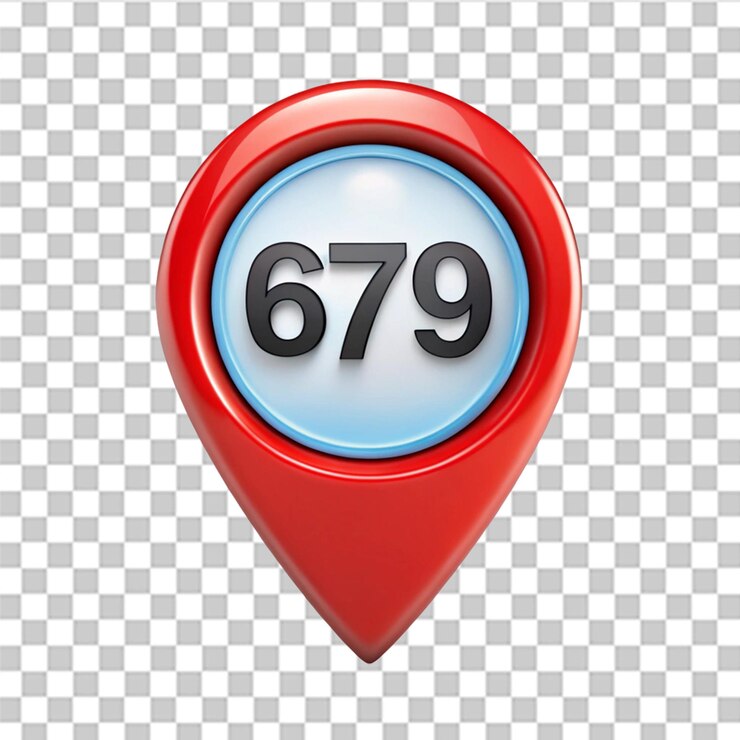 PSD pide el icono de la ubicación de los mapas aislado en un fondo transparente