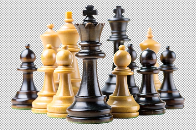 Les pièces d'échecs comprennent l'art de la défense