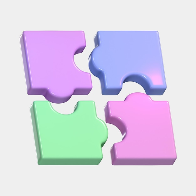 Des Pièces De Puzzle 3d