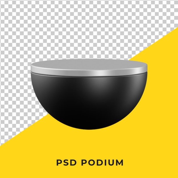 PSD piédestal de forme simple 3d