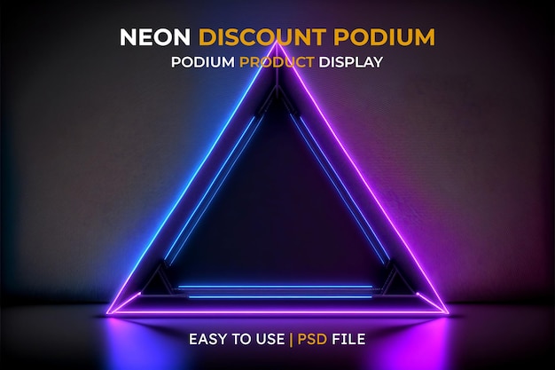 Piédestal futuriste de fond abstrait pour la présentation du produit, rendu 3d du produit podium