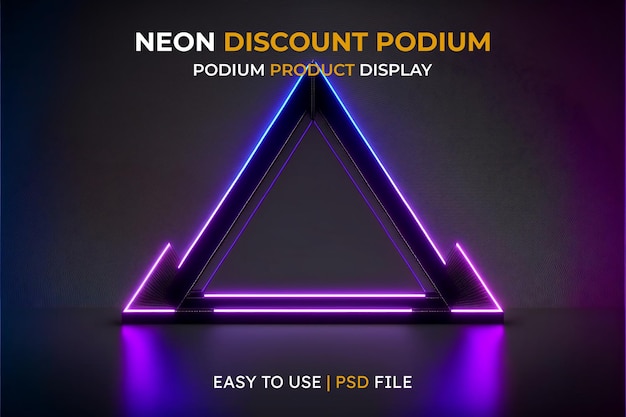 Piédestal futuriste de fond abstrait pour la présentation du produit, rendu 3d du produit podium