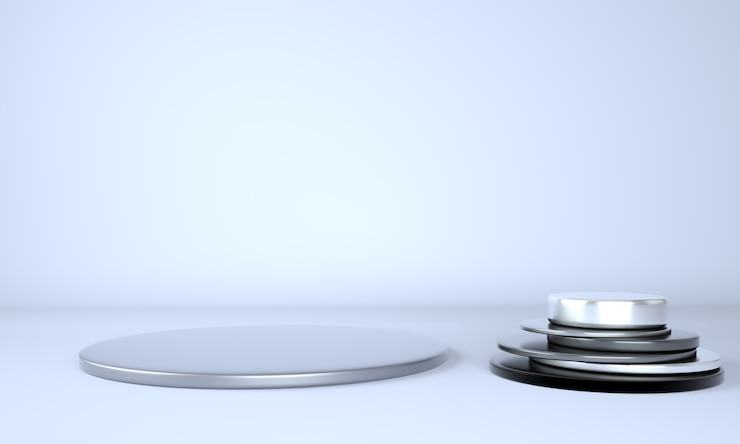 PSD piédestal pour la conception d'affichage dans le rendu 3d