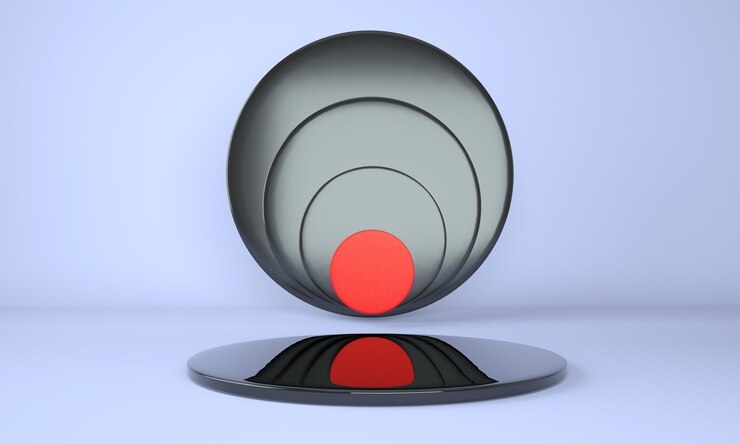 PSD piedistallo per il design del display nel rendering 3d