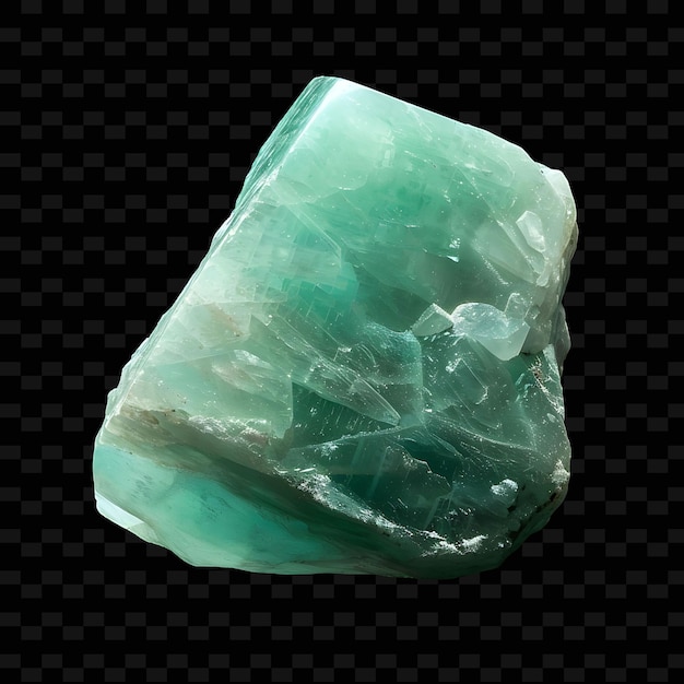 PSD una piedra de cuarzo verde con la palabra cuarzo en ella