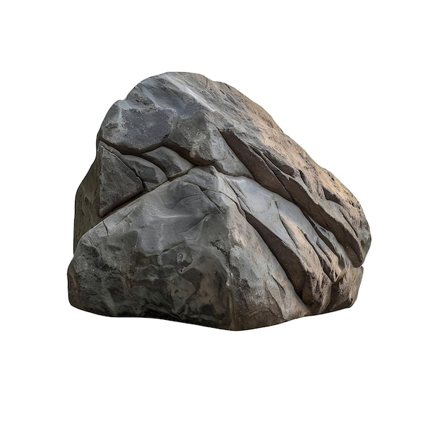 Piedra gigante con fondo blanco