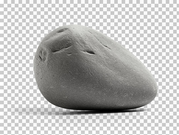 PSD piedra gris aislada sobre fondo transparente o blanco png