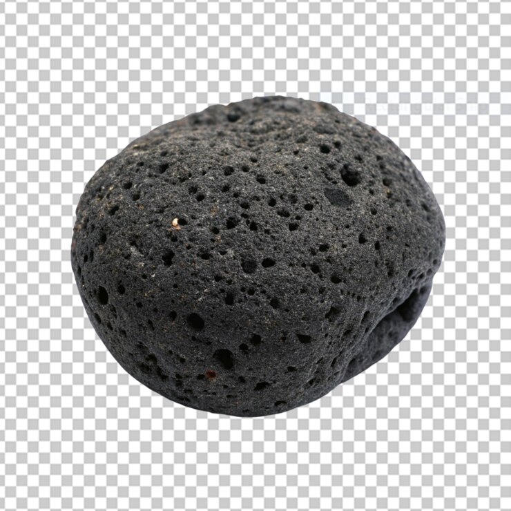 PSD piedra de lava aislada en un fondo transparente png psd