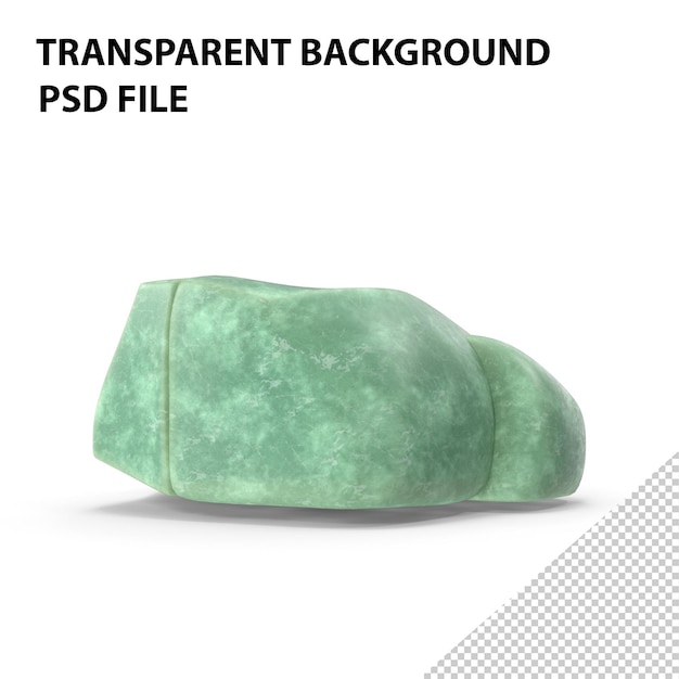 PSD piedra de mármol verde png