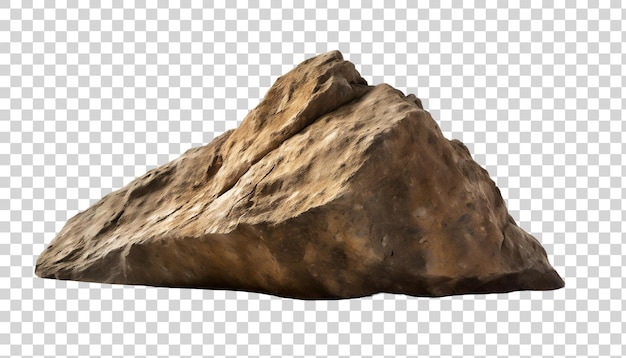 PSD piedra de roca aislada en un fondo transparente imagen de renderización en 3d