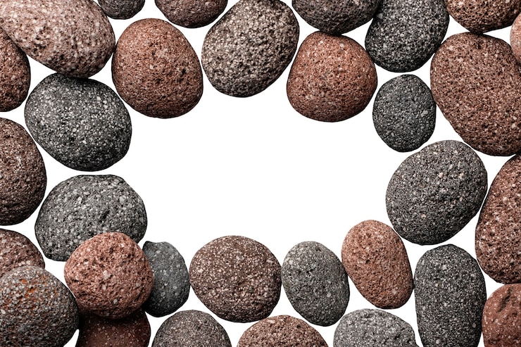 PSD piedras naturales aisladas