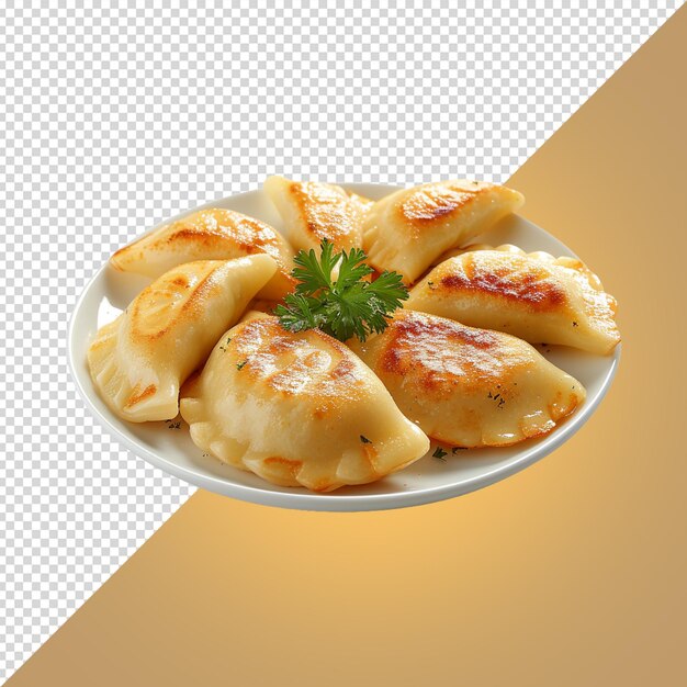 Pierogi isolado em fundo branco